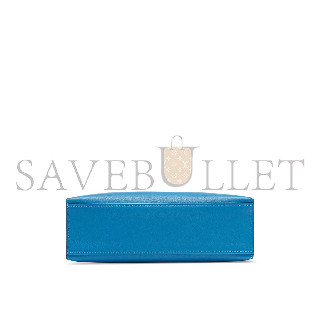 H**mes a mykonos swift leather kelly pochette with palladium hardware (22*14*7cm)